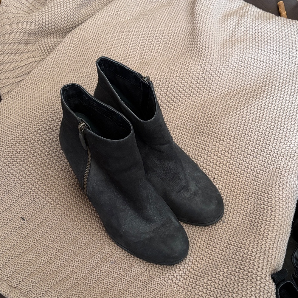 BP Black Ankle Booties with Side Zippers